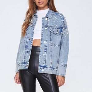 Pearl denim jacket